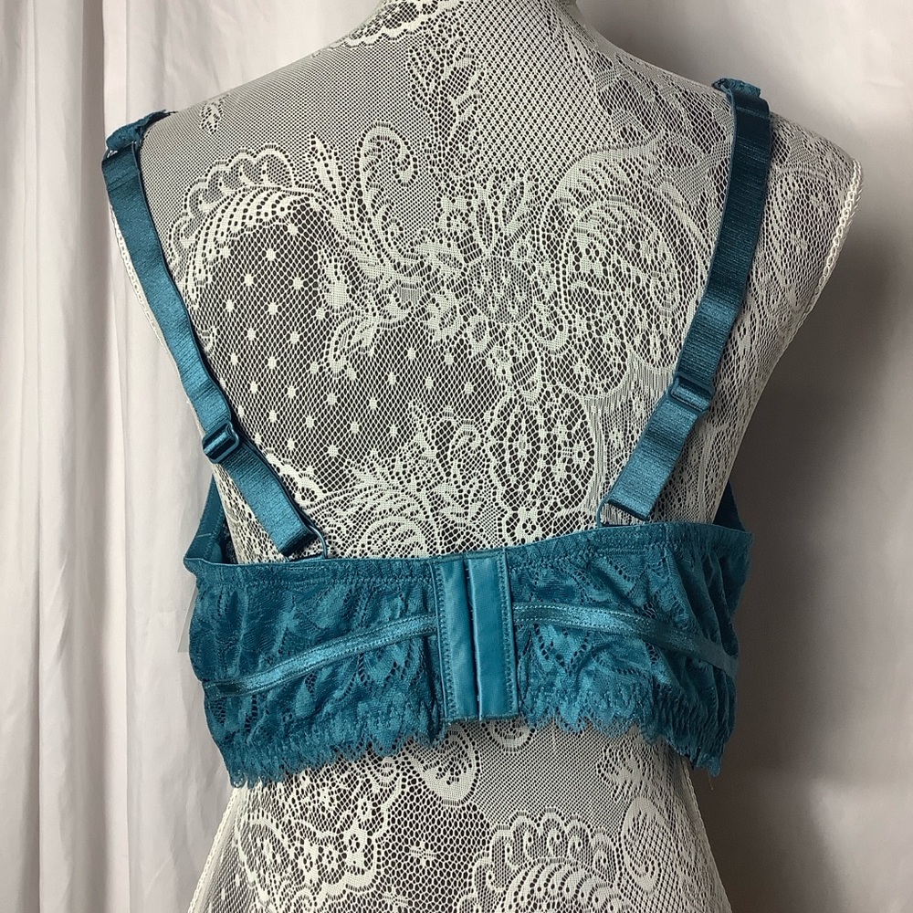 Adore Me Teal Lace Bra - Picture 3 of 3